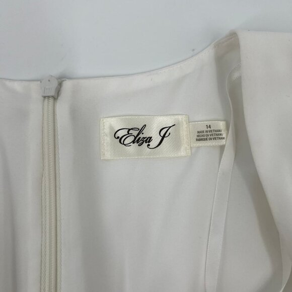 Eliza J White and Black Belted Jumpsuit | Size 14 - Picture 7 of 9